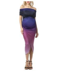 Kim and Kai Maya Ombre Convertible Maternity Dress